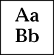 This figure demonstrates a sample of glyphs