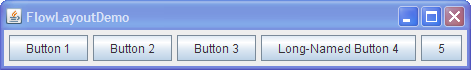 FlowLayoutDemo with default, left-to-right orientation